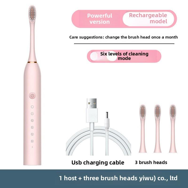Electric Toothbrush Adult Rechargeable Automatic Sonic Water Washing Fine Soft Hair Waterproof Male and Female Students Couple Set