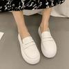 WTEMPO Women's Flat Shoes Elegant Temperament Soft Sole Round Toe Flat Heel Thick Sole Breathable Non Slip Comfortable Spring and Autumn Single Shoes