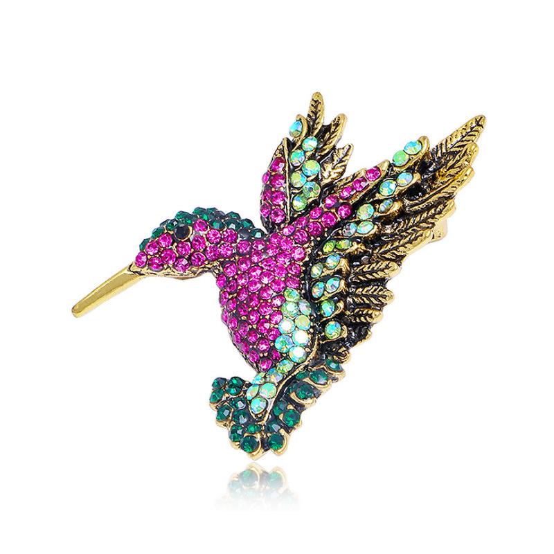 Модная брошь в виде капли масла глазури птица ретро женская булавка брошь одежда костюм тренчкот аксессуары