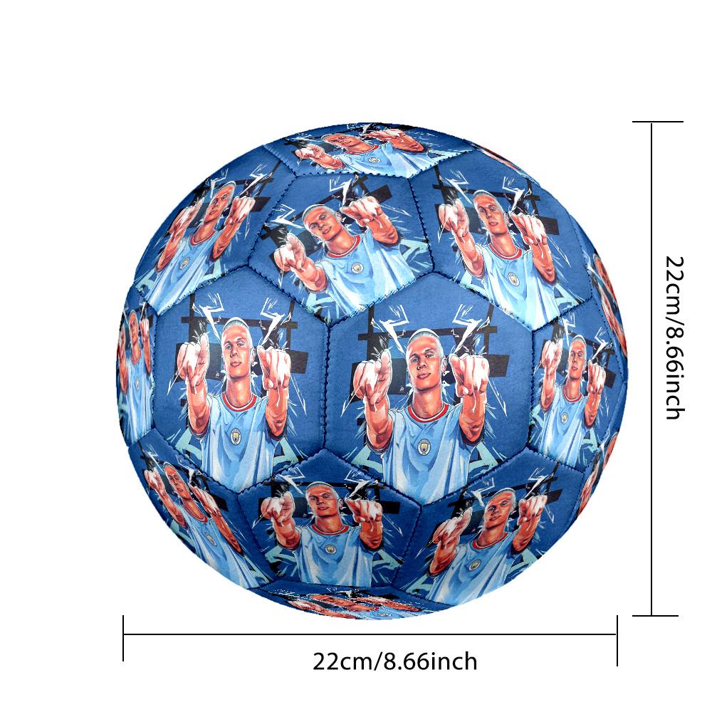 Manchester City Player Size 5 Soccer Football Machine Sewn Indoor/Outdoor Training and Matches Ideal for Soccer Enthusiasts