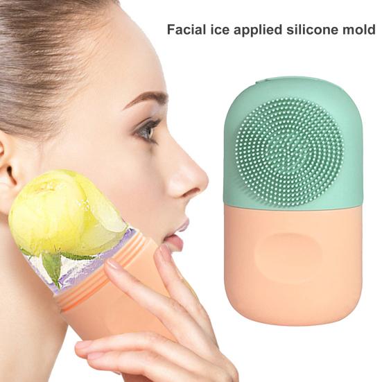 Ice Roller Face Massager Reusable Ice Compress Puffy Eye Bag Removal Pores Shrink Face Silicone Ice Mold Women Skin Care Tool
