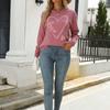 Women's Autumn/winter Crew-neck Loose Love Printed Long-sleeved Sweater
