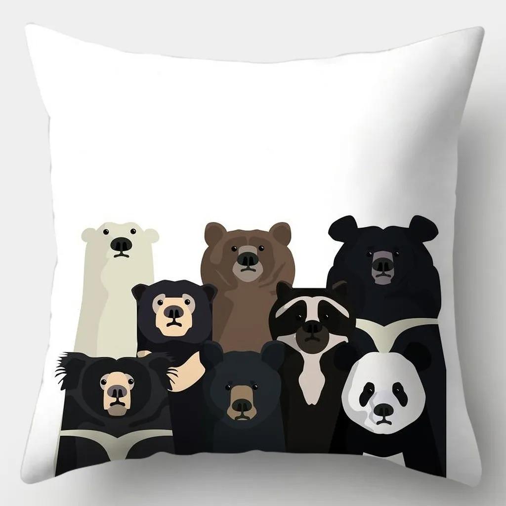 Funny Animal Decorative Pillowcase Living Room Office Ornaments Home Pillowcase