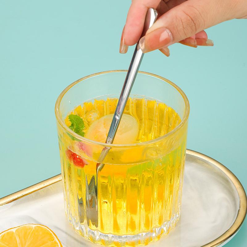 Ложка из нержавеющей стали для кофе, мороженого, десерта, чая, ложка для размешивания, для пикника, кухонные принадлежности, барные инструменты, ложка с длинной ручкой