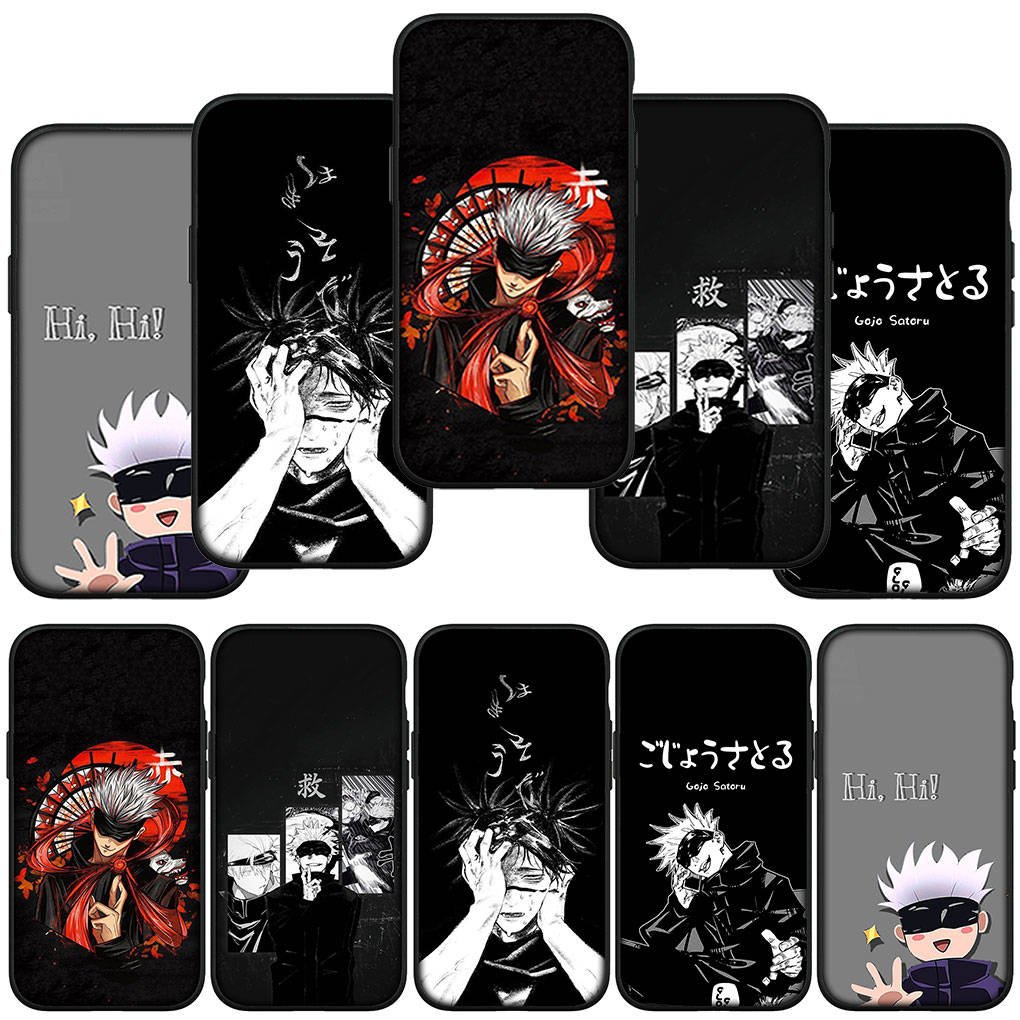 Чехол для телефона Samsung Galaxy S25 S24 S23 iPhone 16 15 Xiaomi Redmi Note 14 13 12 16E X 11 Pro Max OPPO Moto Huawei Jujutsu Kaisen Gojo Satoru Cover