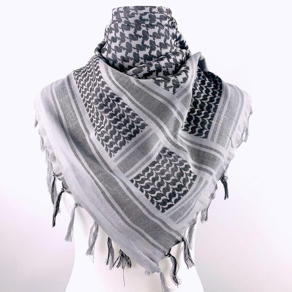 All-Cotton Camouflage Jacquard Arab Headscarf and Shawl