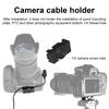 Camera Video Data Cable Clip Aluminum Cable Protective Lock Clip Suitable for SLR Camera Quick Mount Board Cable