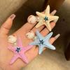 Star Pattern Side Hair Clips for Women Korean Fashion Hairgrips Lightweight Headwear for Daily Wear