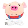 Pet Bouncing Ball USB Rechargeable Interactive Washable Cartoon Pig Plush Sound Electronic Dog Toy