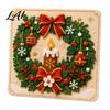 Christmas Gift Ideas for Craft Lovers DIY Magic Felt Sticker Art Kit No Sew Glue Self-Adhesive Handcrafted Decoration Sewing Set Crafts Set Holiday