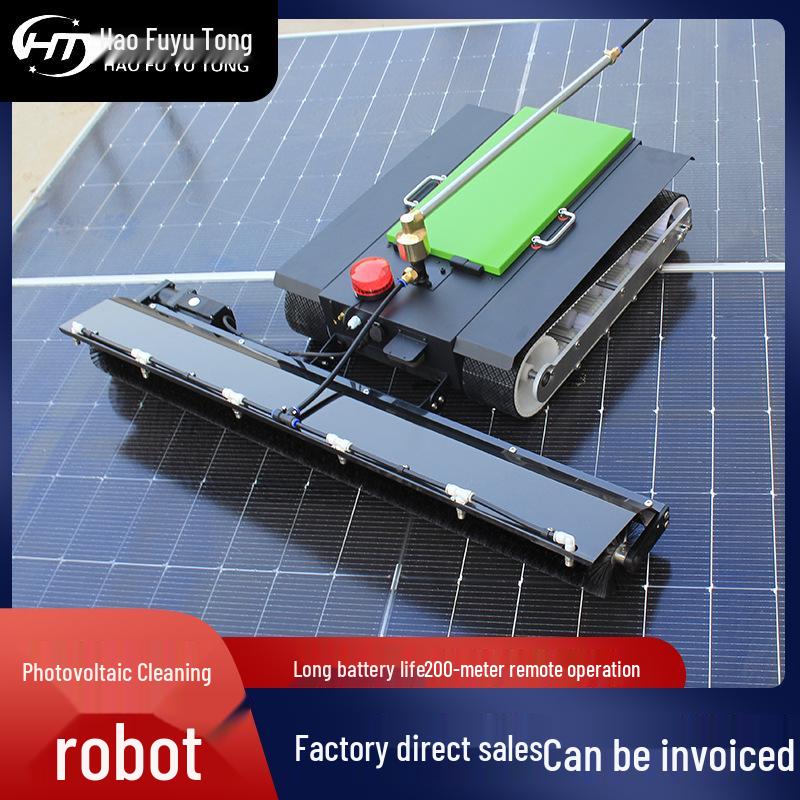 Intelligent Remote-Controlled Photovoltaic Panel Cleaning Robot