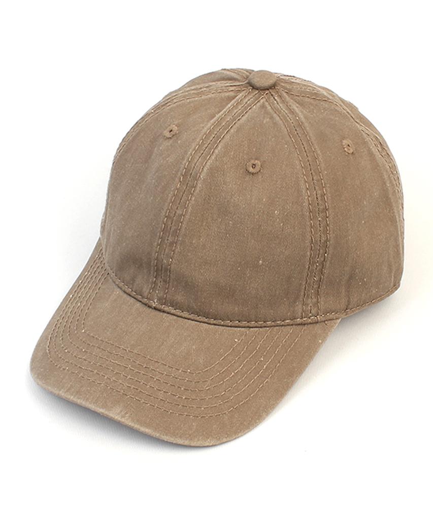 Yunibeosyeolkemiseuteuli Muji Пигментная стирка Бежевая Бейсболка