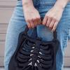3D Printed Skeleton Bone Bag Halloween Gothic Skeleton Purse Spooky Ribcage Handbag Anatomical Dark Aesthetic Accessory