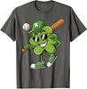 Shamrock Baseball Funny Saint Patricks Day Love Sport Unisex T-Shirt
