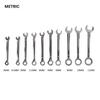Imperial units/Metric Type Wrenches 10pcs Mini Spanner Wrenches Set Explosion-proof Pocket Key Ring Spanner Hand Tool