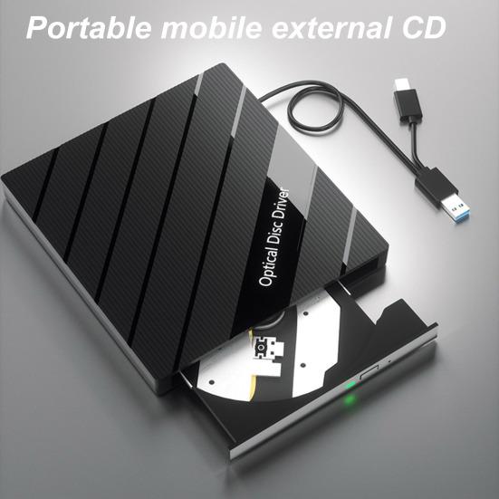 Портативный DVD-плеер USB 3 Type C 7-в-1 Компакт-дисковый рекордер с кард-ридером USB