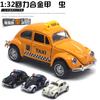 1:32 Alloy Beetle Classical Car Model Police Car Taxi Racing Car Model