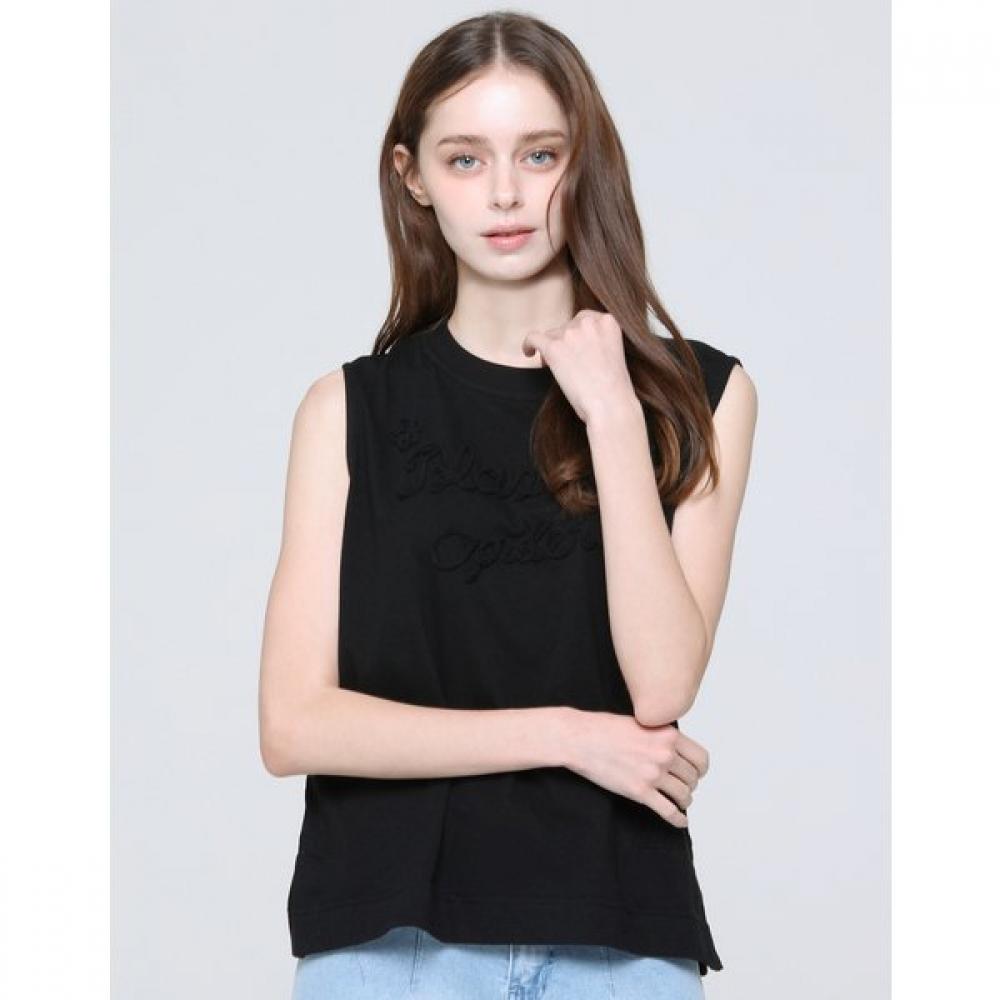 Son Jung Wan Sleeveless Flower Patch Lettering Zdh6262071