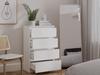 M4 60 Chest Of Drawers Malwa White 4 Drawers Cabinet For Living Room Bedroom Home Office