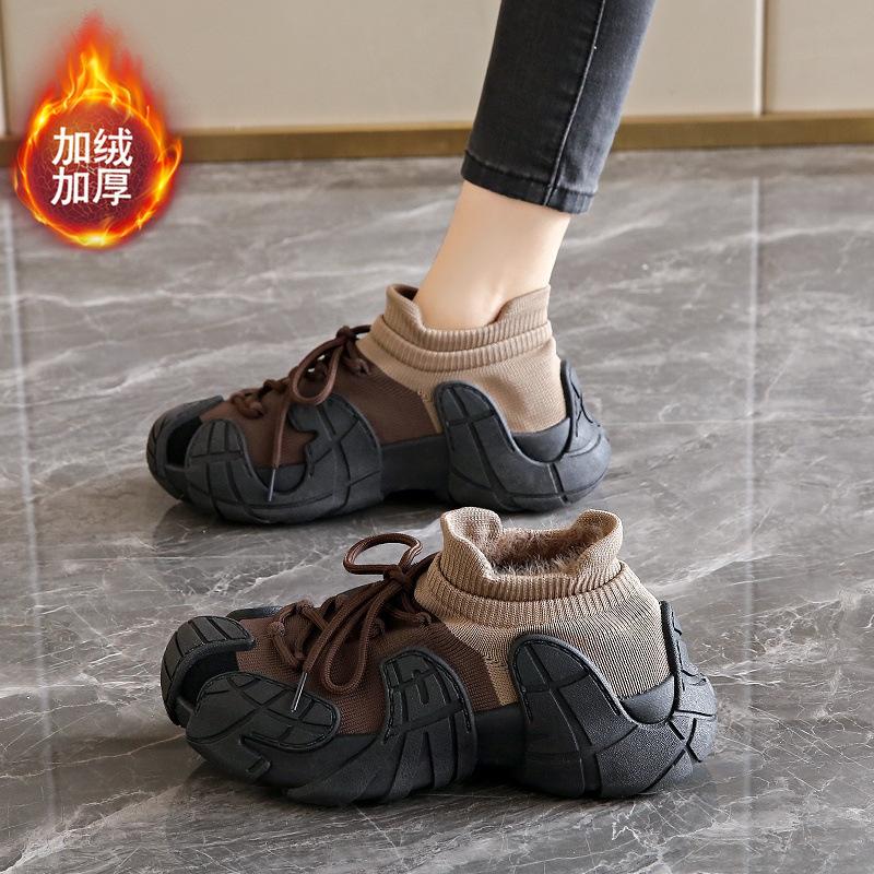 Женская обувь Octopus 2025 новая весенне-летняя толстоподошвенная нескользящая дышащая обувь для альпинизма, уродливые милые кроссовки