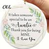 Durable Acrylic Hanging Decors 2D Christmas Round Ornaments, Santa Snowflake Reindeer Tree Ceiling Decorations Decorations, Reusable Pendants