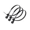 Pack Of 100 Strong Polyamide Fastening Bands With Screw Holes For Reliable Cord Management And Organization