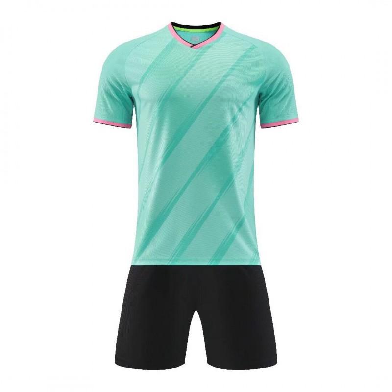 Customizable Soccer Jersey Set Men Women Kids Training Match Sport Uniform Breathable Synthetic Fabric