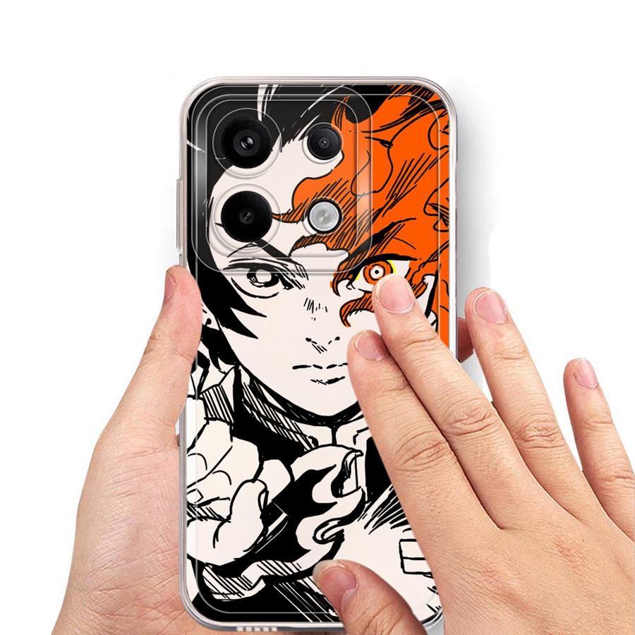 Аниме D-emon Мультяшный S-layer Мягкий чехол для телефона для Xiaomi Redmi Note 14 Pro Plus 12 13C 11 11S A4 Note 13 12S 10S 9 10 14C