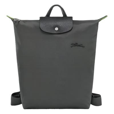 Le Pliage Рюкзак нейлоновый с текстурированным логотипом и регулируемым широким плечевым ремнем Женский рюкзак Графитовый 10284919P66