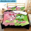 3PCS Happy Tree Friends Anniversary 3pcs Bedding,Including 3PCS Duvet Cover And 2pcs Pillowcases Perfect for Christmas,Ideal for Bedroom, Dormitory