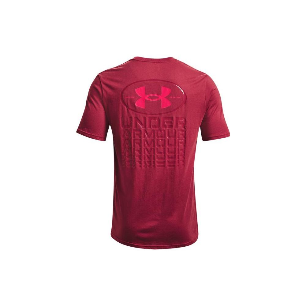 Under Armour Однотонная спортивная футболка с логотипом и круглым вырезом, розовая, для мужчин 1371264-664