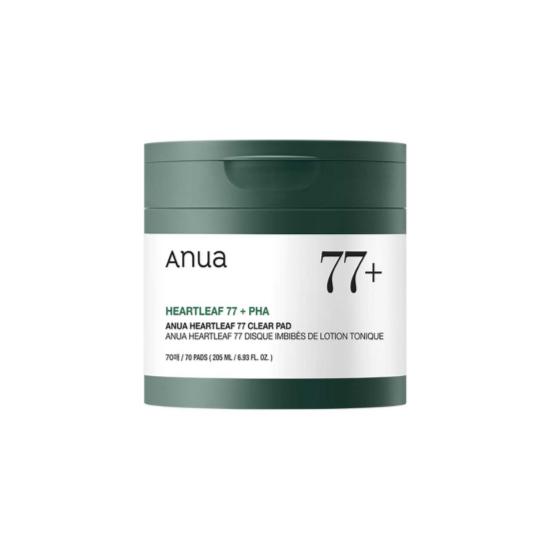 Anua Heartleaf 77 Clear Pad – Soothing & Pore Refining Toner Pads – 205ml (70 Pads)