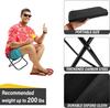 Складной стул для кемпинга Портативный складной стул с сумкой для переноски Ручной походный табурет Наружный подставка для ног для путешествий Пеших прогулок Туризма Рыбалки Пикника Барбекю
