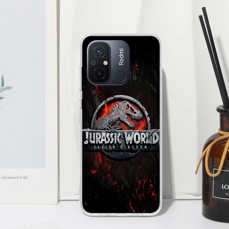 Jurassic Park Dinosaur World Phone Case For Xiaomi Redmi 12C 12 10C 10A 10 9C 9A 9T 9 8A 8 7A 7 6A 6 Pro K70 K40 K20 Fundas Back