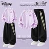 Disney Girls' Casual Pullover Hoodie and Pants Set