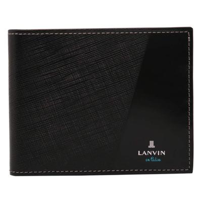 На Двойной кошелек для монет, частичный 555613 Черный [Lanvin Blue] Мужской [01]