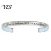 Simple High-end Bracelet This Too Shall Pass Mantra Cuff Bracelet, Adjustable Engraved Motivational Comfortable Wrist Bangle Hidden Information
