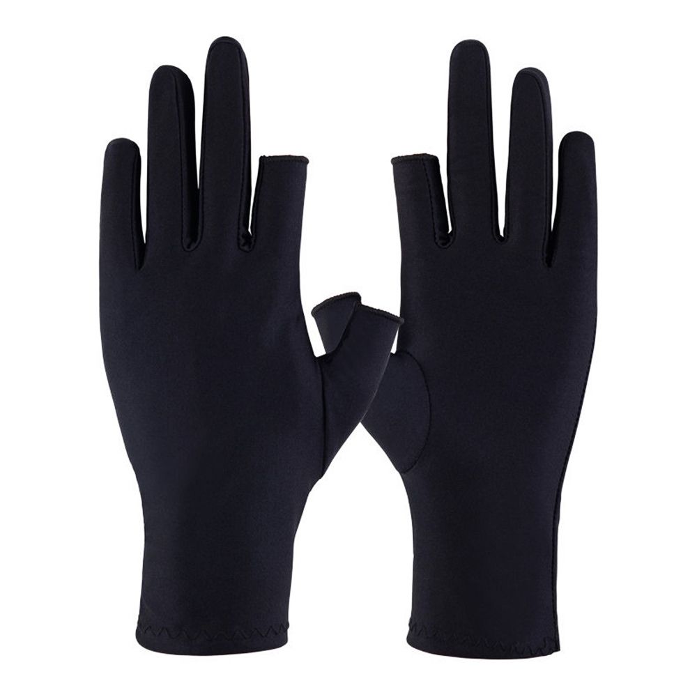Sun Protection Two Finger Touch screen Driving Gloves Summer Mittens Thin Spandex Gloves