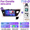 2 Din Android 12 автомобильное радио для Toyota Corolla Ralink 2013-2016 мультимедийный видеоплеер GPS 4G Carplay авто стерео DVD головное устройство