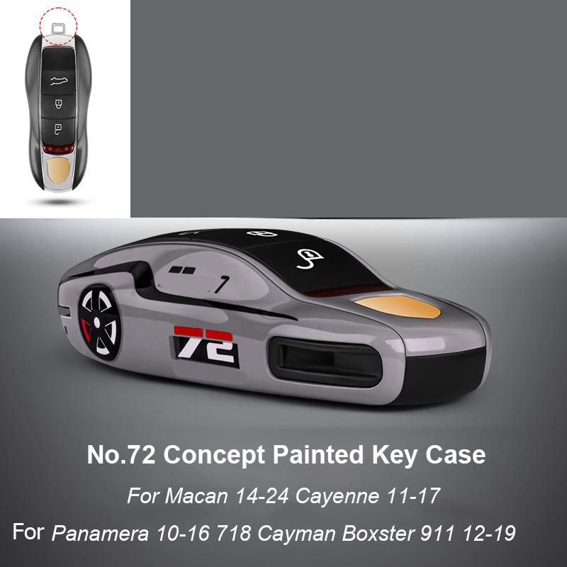 Для Porsche Panamera Cayenne Macan 718 Cayman Boxster 911 Taycan Автомобиль 92 Персонализированный Чехол для Ключей Защитный Чехол Крышка для Брелока Дистанционного Управления