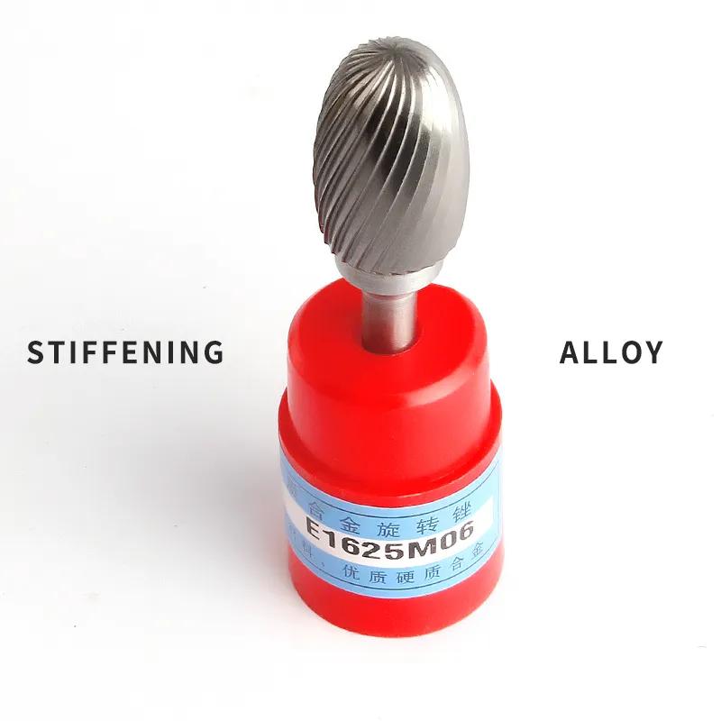 E-shaped oval shape file Hand tools metal engraving milling cutter 6-16mm straight shank rotary burr shape cemented carbide rot
