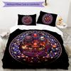 Devilish Glass Fantasy Pattern Bedding,Quilt Set Quilt Cover Pillowcase Home Birthday Gift (1*duvet cover+2*pillowcase,without core)