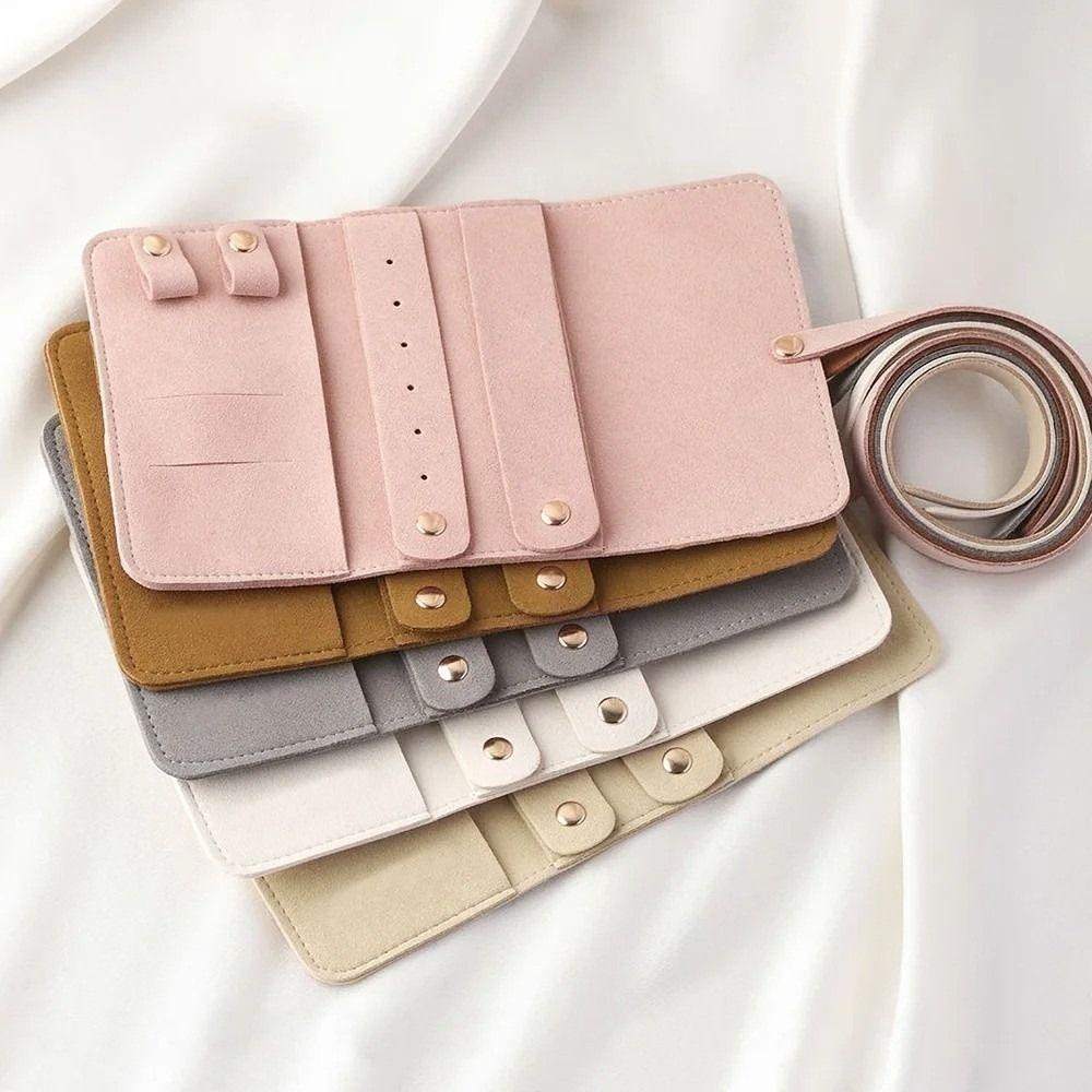 Portable Packing Pouches for Necklaces Foldable Jewelry Case Bag for Earrings Bracelet