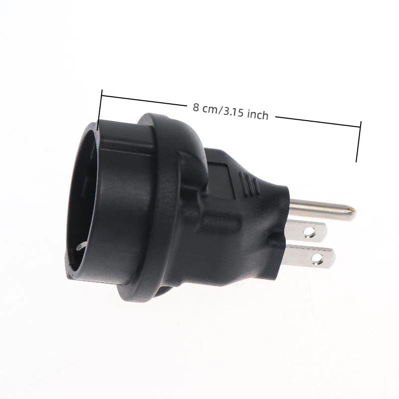 Адаптер EU-US Schuko Female на US Plug Adapter Us Nema 5-15P Plug на Europe Cee7/3 Schuko Receptacle Adapter