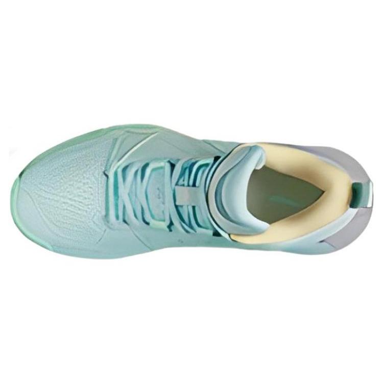 Li Ning Liren 2 Низкие Зелено-Фиолетовые Амортизирующие Скользкие Устойчивые к Истиранию Низкие Баскетбольные Кроссовки Мужские ABAS039-4