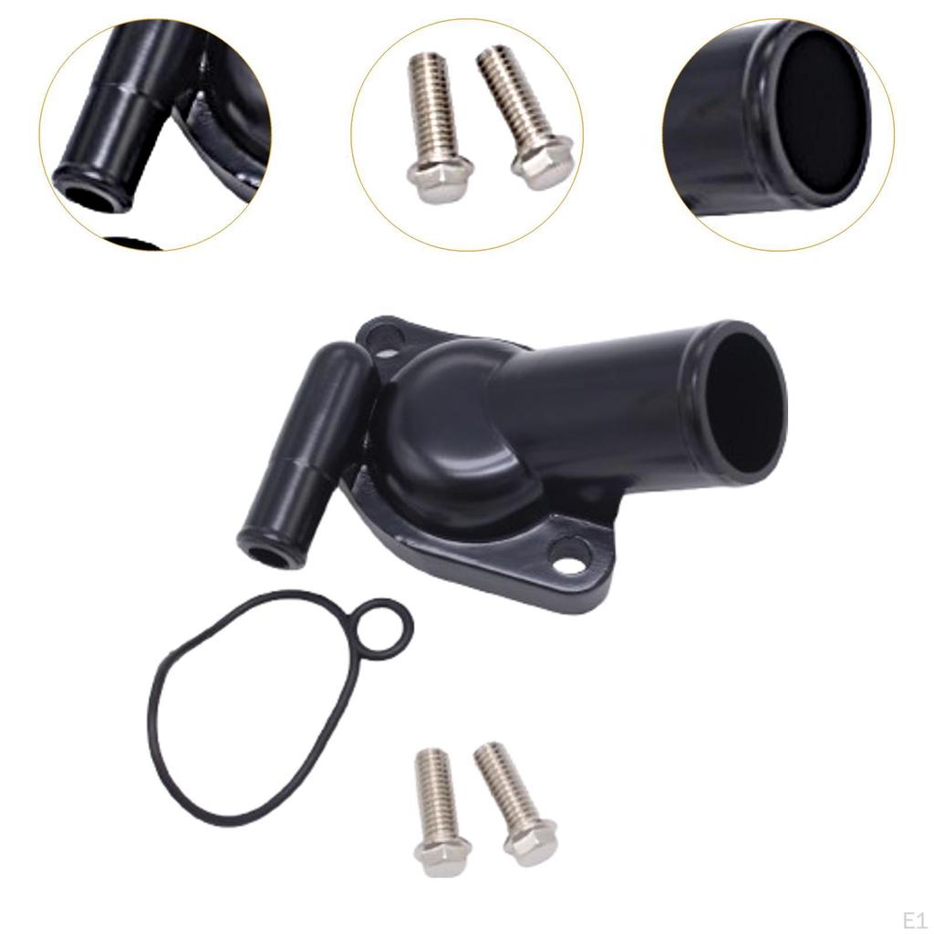 Корпус термостата с водяной горловиной, совместимый с черным металлом для двигателей 253 308 V8, замена деталей, простота в использовании