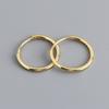 WANTME 925 Silver Fashion Simple Huggies Ear Buckle Accessories Minimalist Charm Ear Hoop Earrings for Women Jewelry