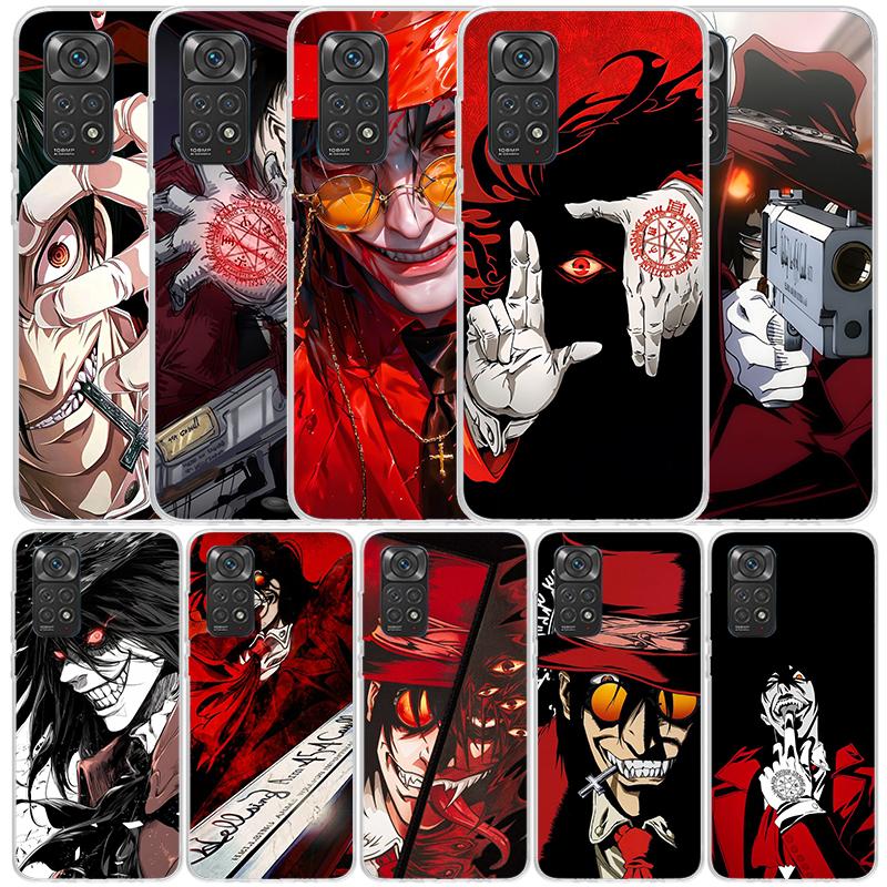 Мягкий чехол A-Alucard Hellsing Anime для телефона Xiaomi Redmi Note 15 14 13 12 Pro Plus Чехол для телефона 14S 11S 11T 11E 10S 10 4G Узорная задняя крышка