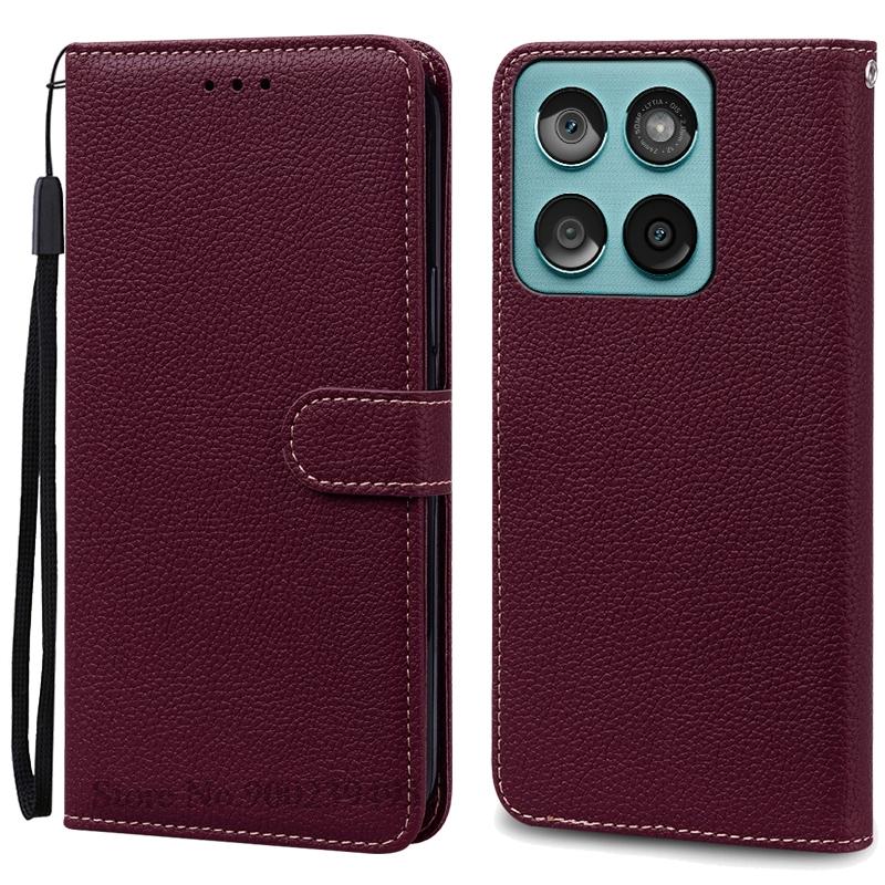 Для Motorola Edge 60 Fusion Чехол Кошелек Кожаный Чехол-книжка Для Moto Edge 60 Fusion Чехол Подставка Обложка-книжка Coque Fundas