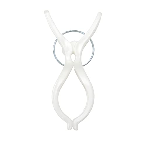 Towa Sangyo Neosul Wide Pole Clothespins, White/Blue, Approx. 4.4 X 3.4 X 9cm, Pack of 6